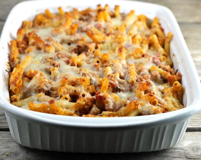 Baked Ziti with Italian Sausage - Words of Deliciousness